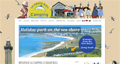 Desktop Screenshot of camping-legrand-bleu.com